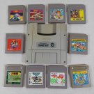 NINTENDO Super Famicom SFC Super Gameboy GB Lot of 10 Mario Pokemon Tested