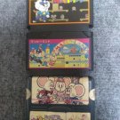 NINTENDO Famicom FC Lot of 3 Mappy Land Kids Japan Import NTSC-J Tested