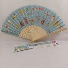 BRAND NEW Japanese Folding Fan Insect book style Blue SENSU JAPAN JP karinpia