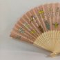 BRAND NEW Japanese Folding Fan Insect book style Pink SENSU JAPAN JP karinpia