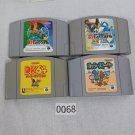 NINTENDO 64 N64 Lot of 4 Pokemon Stadium Donkey Yoshi Japan Import NTSC-J Tested