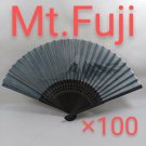 NEW Japanese Folding Fan SENSU Lot of 100 Mt. Fuji Japan Import karinpia