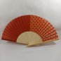 BRAND NEW Japanese Folding Fan Dark (Deep) Red SENSU JAPAN JP JPN karinpia