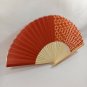 BRAND NEW Japanese Folding Fan Dark (Deep) Red SENSU JAPAN JP JPN karinpia