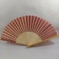BRAND NEW Japanese Folding Fan Dark (Deep) Red SENSU JAPAN JP JPN karinpia