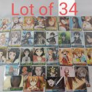MINT Weiss Schwarz Card Normal Lot of 34 Japan import Japanese CCG