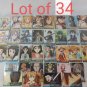 MINT Weiss Schwarz Card Normal Lot of 34 Japan import Japanese CCG