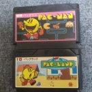 NINTENDO Famicom FC Lot of 2 Pac-Man Pac-Land Japan Import NTSC-J NAMCO Tested
