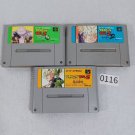 NINTENDO Super Famicom SFC Lot of 3 Dragon Ball Z Z2 Z3 Japan Import Tested