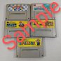 NIntendo Super Famicom SFC Complete Choose 20 Softwares JP Import NTSC-J Tested