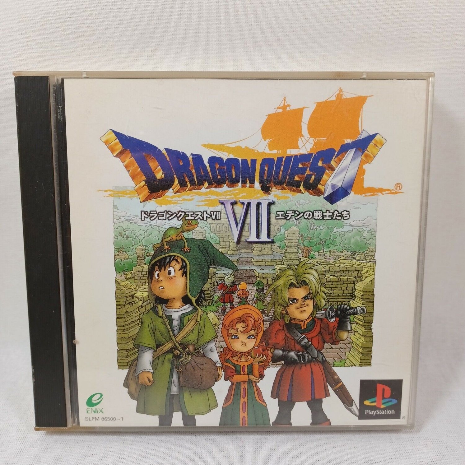 SONY PlayStation PS1 Dragon Quest VII 7 Complete Set Japan Import NTSC ...