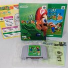 NINTENDO 64 N64 Mario Golf 64 Complete CIB Japan Import NTSC-J 1999 Tested