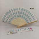 BRAND NEW Japanese Folding Fan Japanese Castles White SENSU JAPAN JP karinpia