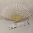 BRAND NEW Japanese Folding Fan White base SENSU JAPAN JP JPN karinpia