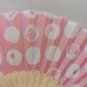 BRAND NEW Japanese Folding Fan Light Pink for Kids SENSU JAPAN JPN karinpia