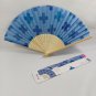 BRAND NEW Japanese Folding Fan Light blue Cross SENSU JAPAN JPN karinpia