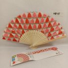 BRAND NEW Japanese Folding Fan Watermelon Red Pink Kids SENSU JAPAN JP Takeda