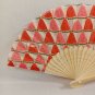 BRAND NEW Japanese Folding Fan Watermelon Red Pink Kids SENSU JAPAN JP Takeda