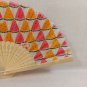 BRAND NEW Japanese Folding Fan Watermelon Yellow Pink Kids SENSU JAPAN JP Takeda