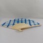 BRAND NEW Japanese Folding Fan Checkered pattern Blue SENSU JAPAN JP Takeda
