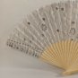 BRAND NEW Japanese Folding Fan Lace pattern Gray SENSU JAPAN JP Takeda