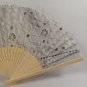BRAND NEW Japanese Folding Fan Lace pattern Gray SENSU JAPAN JP Takeda