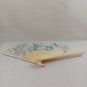 BRAND NEW Japanese Folding Fan Plant pattern White SENSU JAPAN JP Takeda