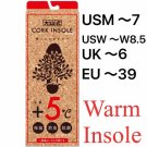 Cork insole Warm insole Female, Child size made in Japan 5 million sold in Japan