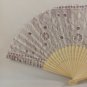 BRAND NEW Japanese Folding Fan Lace pattern Purple SENSU JAPAN JP Takeda