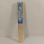 BRAND NEW Japanese Folding Fan Big Flower Blue SENSU JAPAN JP Takeda