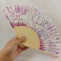 BRAND NEW Japanese Folding Fan Big Flower Purple SENSU JAPAN JP Takeda
