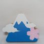 Mt.Fuji Japanese Paper Folding Fan and Artwork Ornament Fujiyama Fujisan