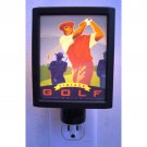 Illuminart Vintage Golf Drive Art Print Night Light Si Huynh Artist