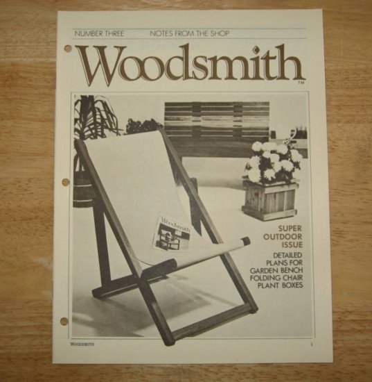 Outdoor Furniture Woodsmith Magazine 1979 Issue 3