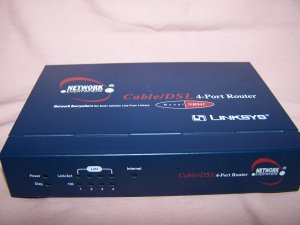 4 port computer router.