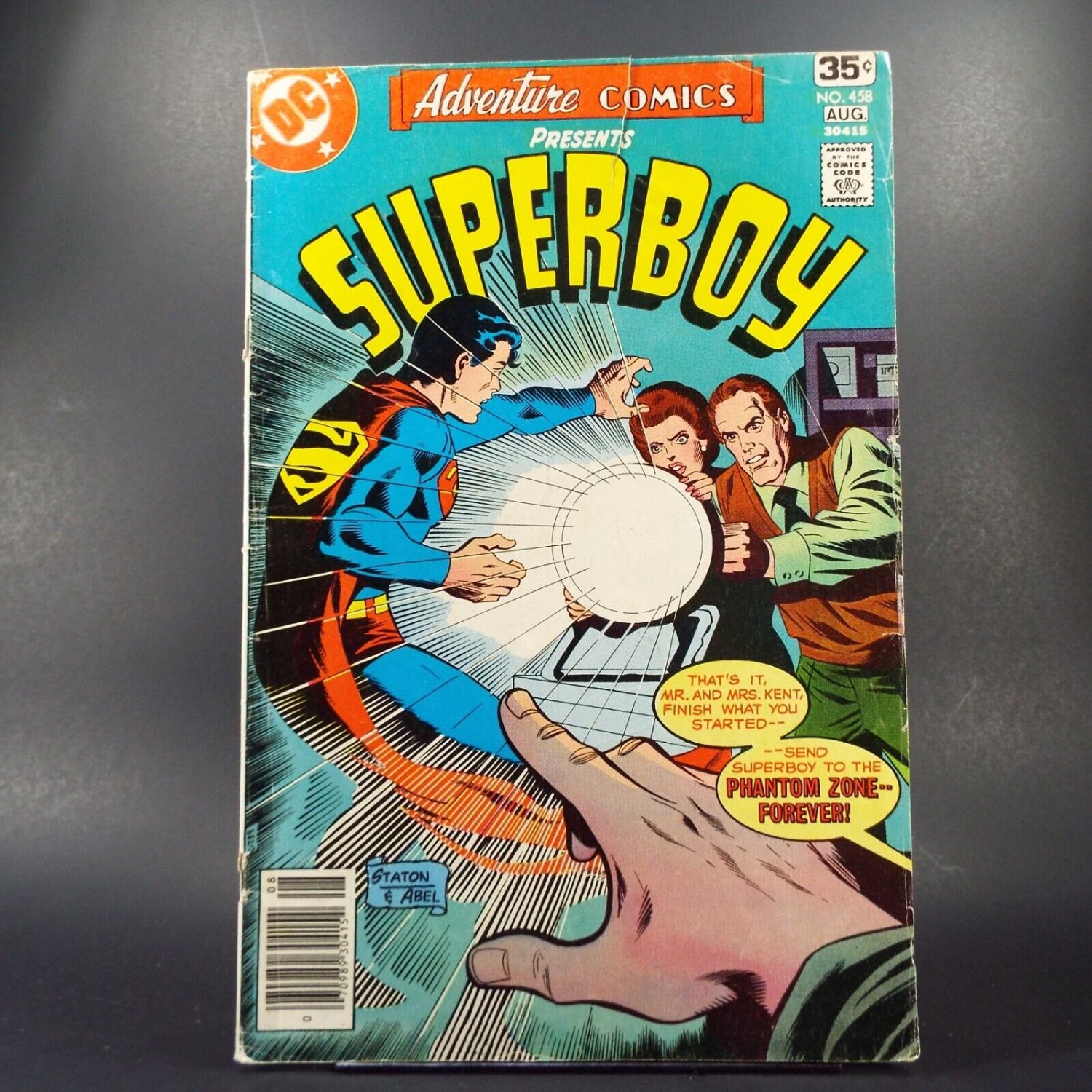Adventure Comics Superboy 458 DC Comics August 1978 Cover Tear See photos