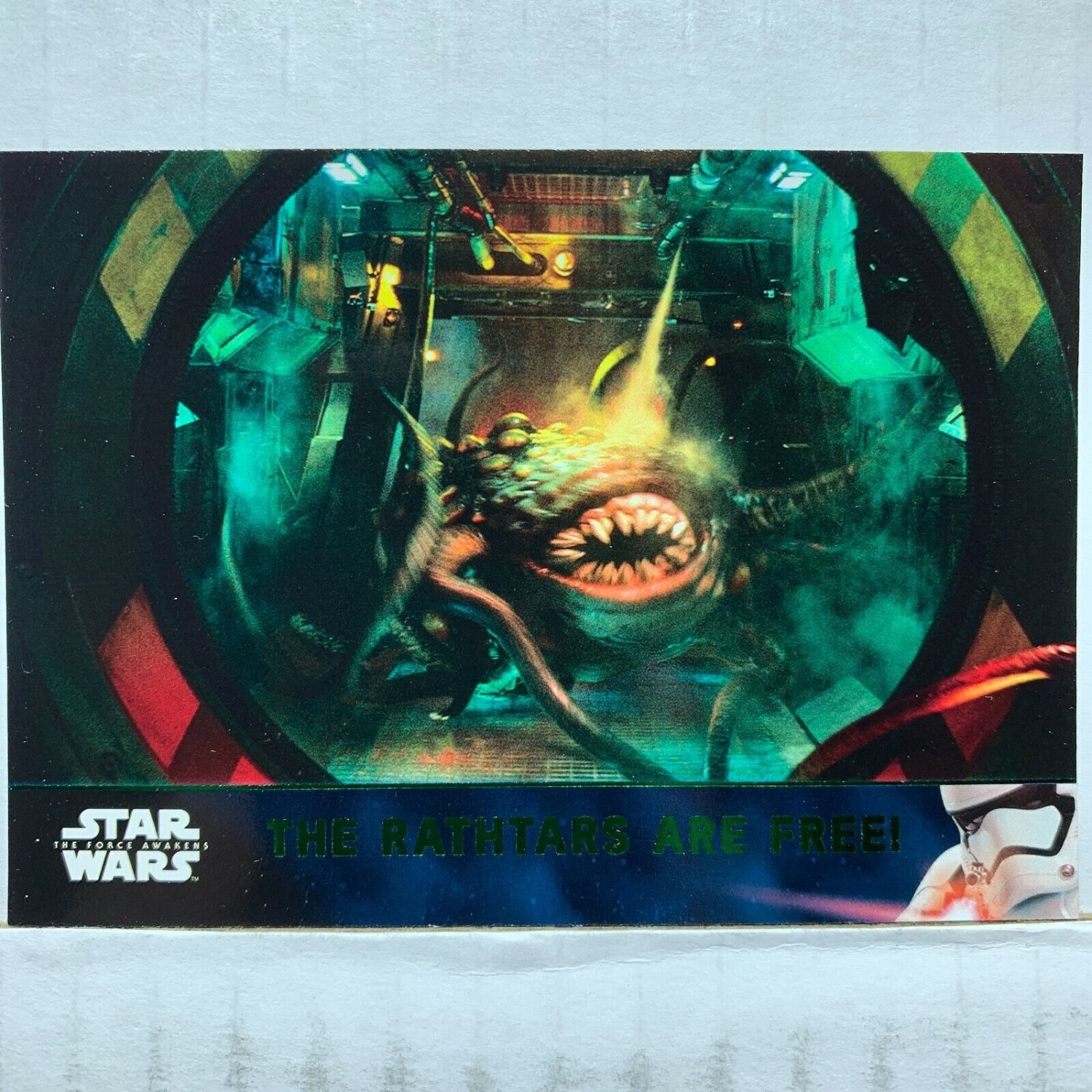 2016 Star Wars Force Awakens Series Two Lightsaber Green #45 Rathtars Are Free