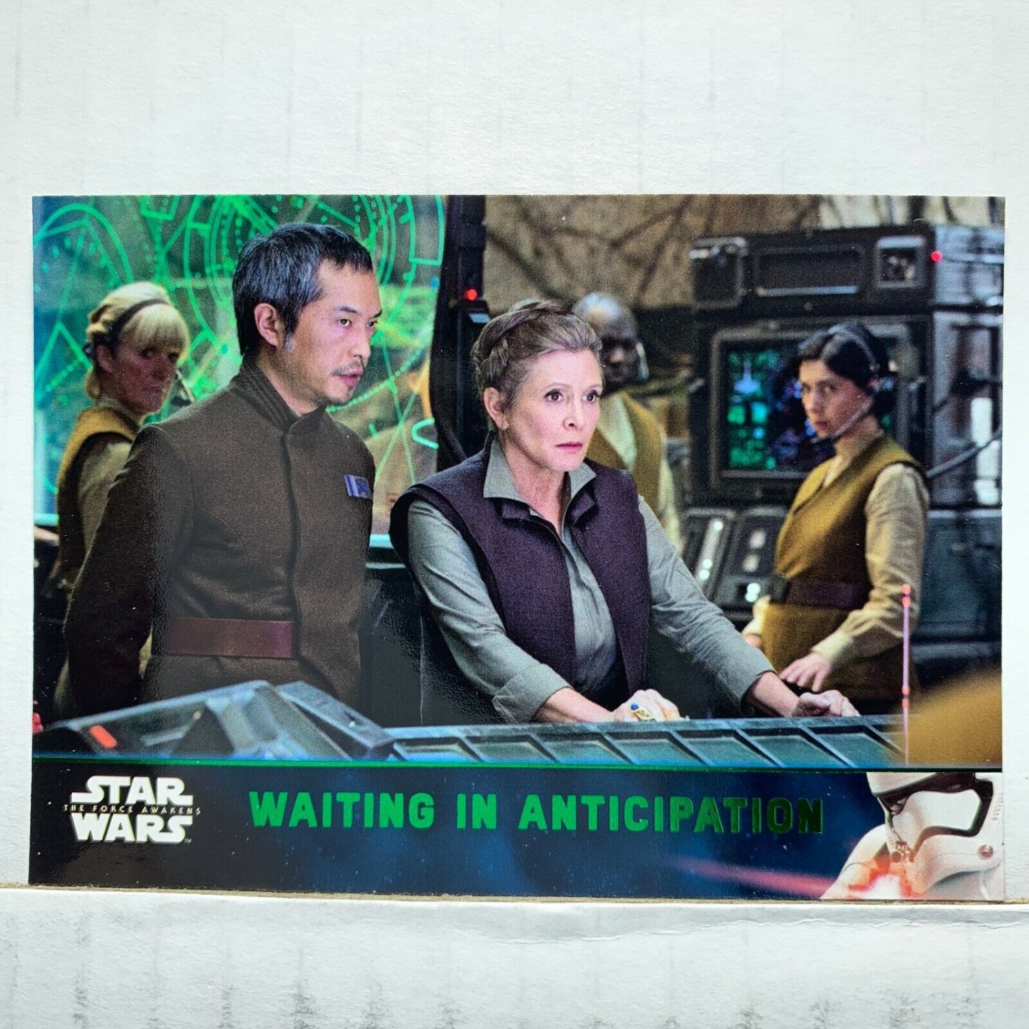 2016 Star Wars Force Awakens Series Two Lightsaber Green #95 Anticipation