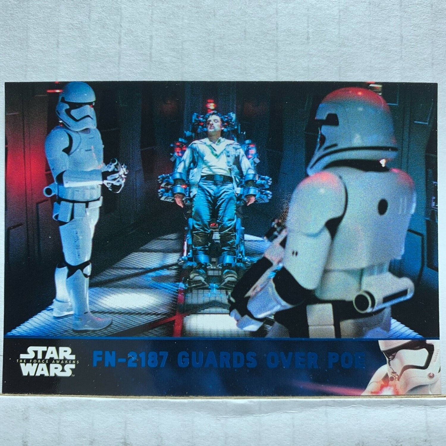 2016 Star Wars Force Awakens Series Two Lightsaber Blue #15 FN-2187 Guards Poe