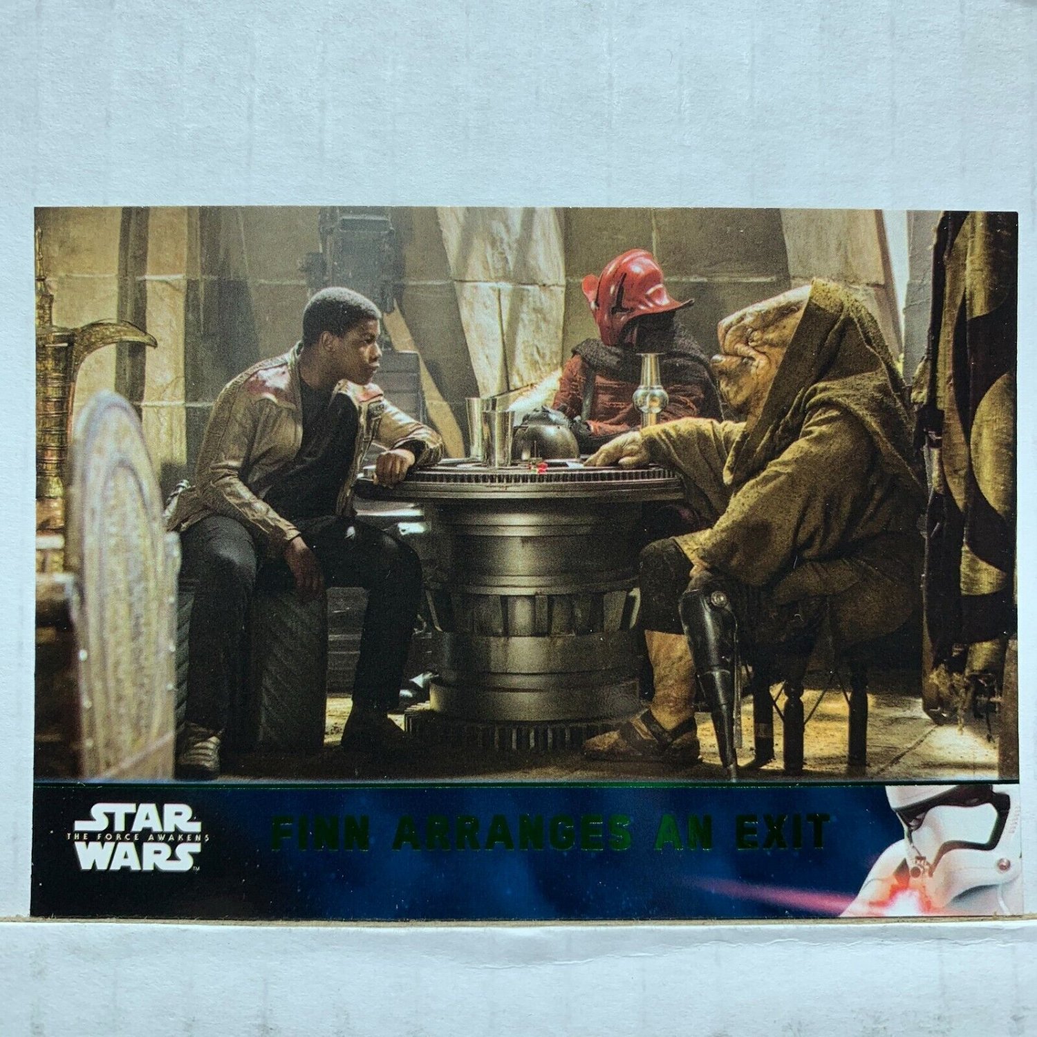 2016 Star Wars Force Awakens Series Two Lightsaber Green #52 Finn Arranges Exit