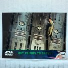 2016 Star Wars Force Awakens Series Two Lightsaber Green #87 Rey Climbs Safety