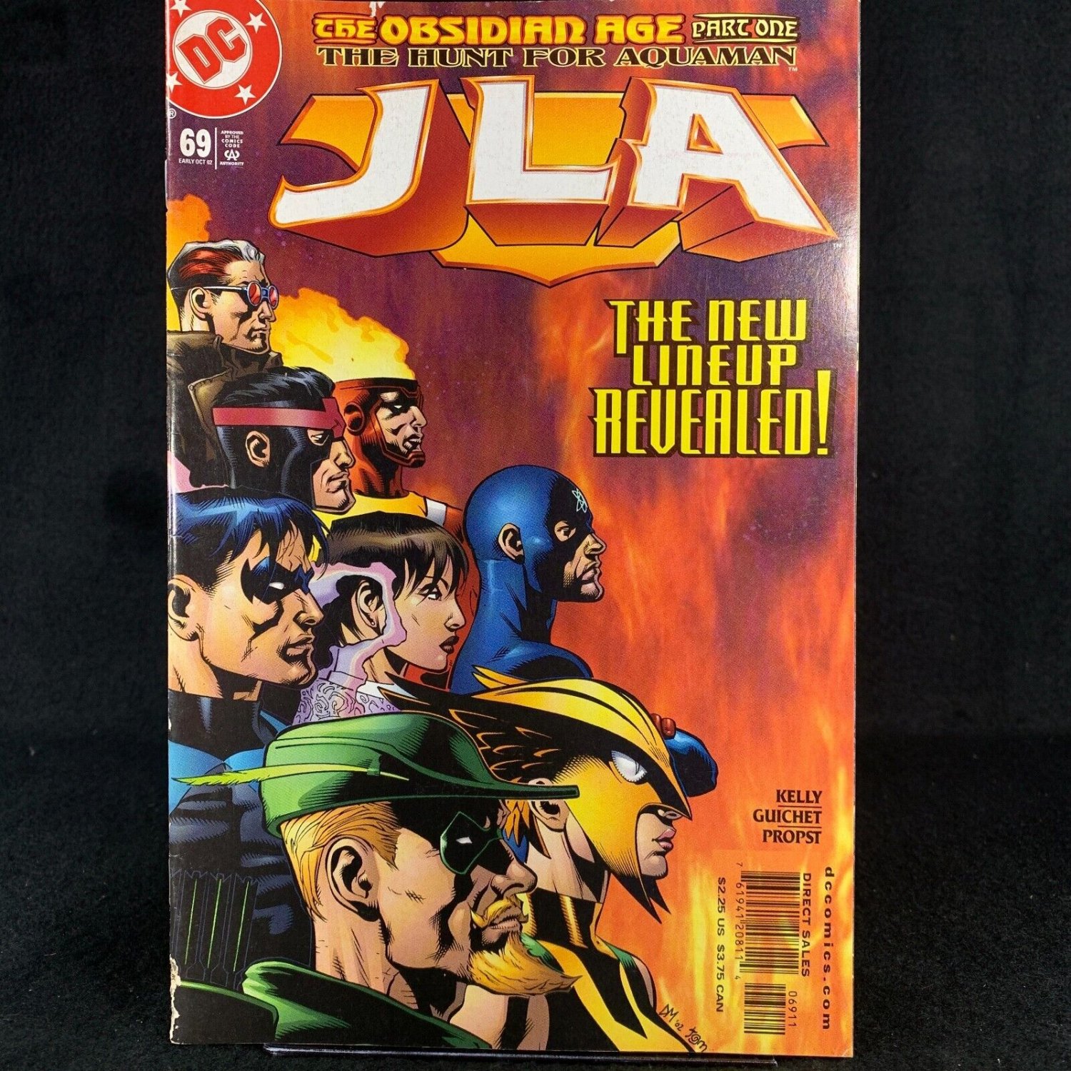 JLA 69 DC Comics October 2002 The Obsidian Age Part 1 New Lineup