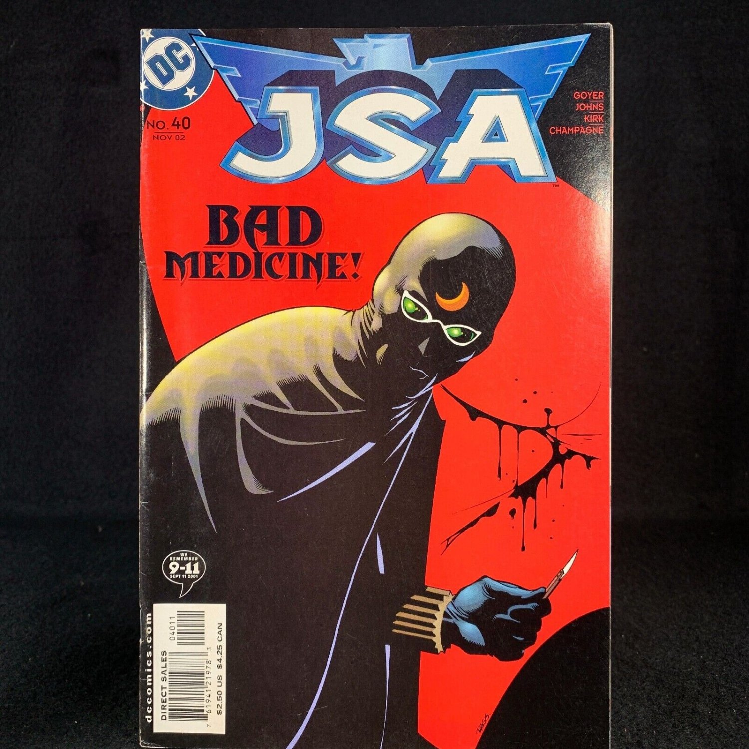 JSA 40 DC Comics November 2002 Bad Medicine Goyer Johns Kirk Champagne