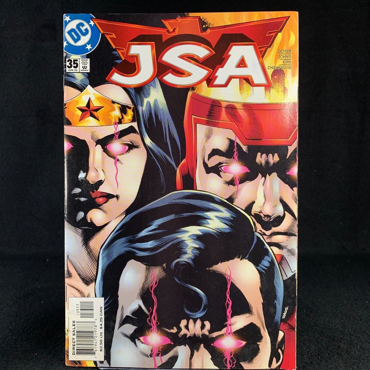 JSA 35 DC Comics June 2002 Goyer Johns Kirk Champagne