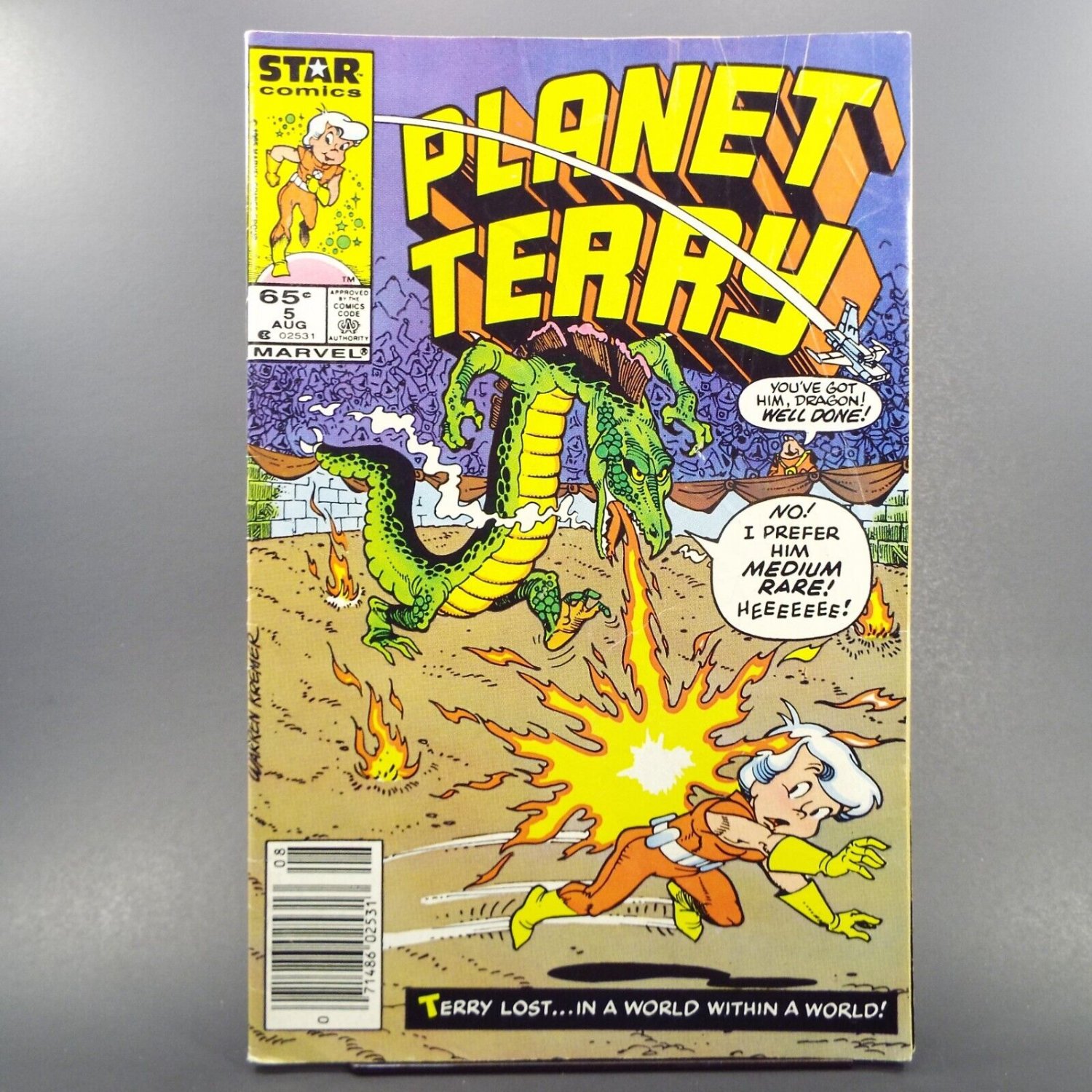 Planet Terry 5 Star Comics August 1984 Marvel Robota Omnus