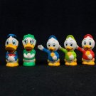 Vintage 1987 Lil Playmates Walt Disney Figures Donald Daisy Hewey Louie Dewey