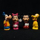 Vintage 1987 Lil Playmates Walt Disney Figures Mickey Minnie Mouse Goofy Pluto