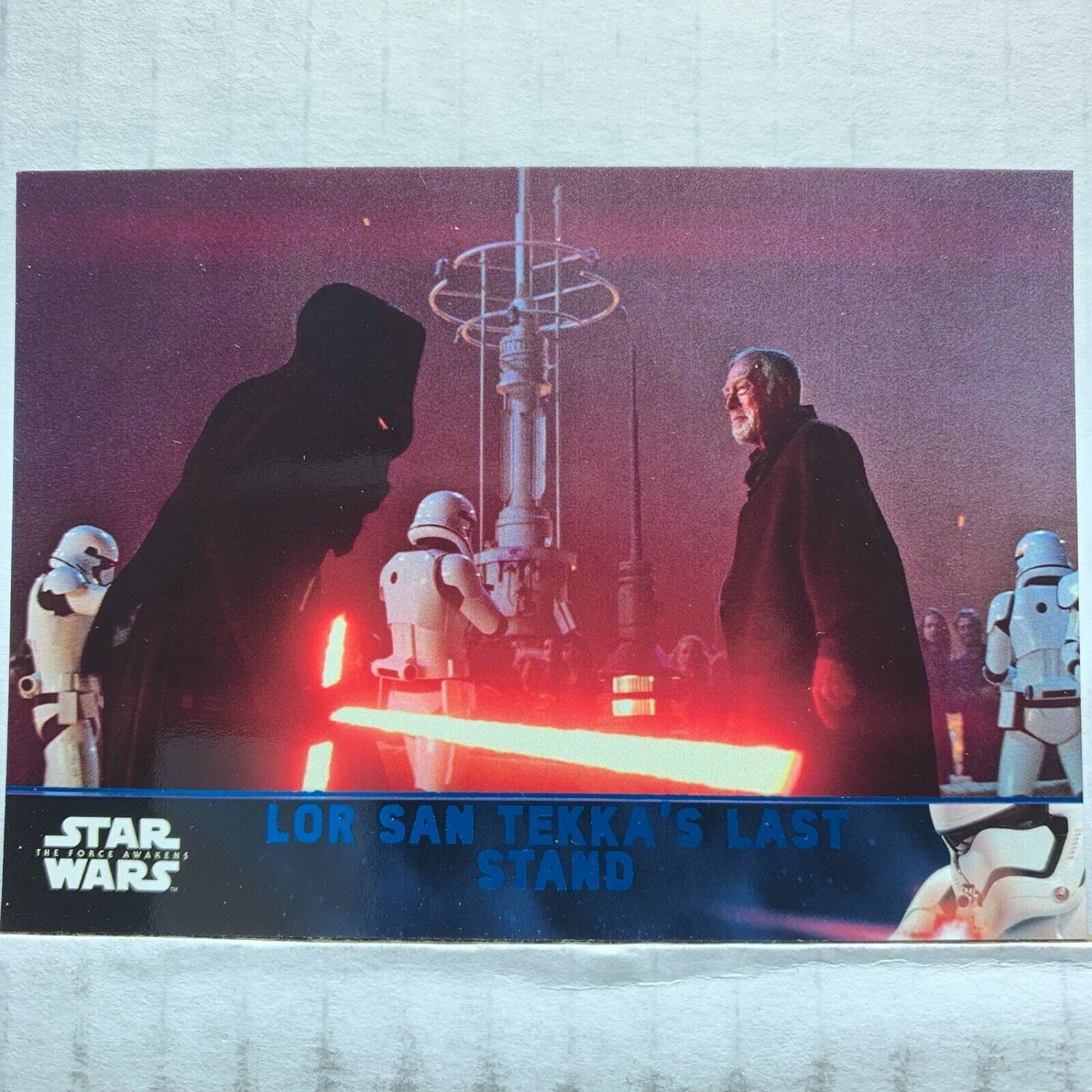 2016 Star Wars Force Awakens Series Two Lightsaber Blue #8 Lor San Tekkas Stand