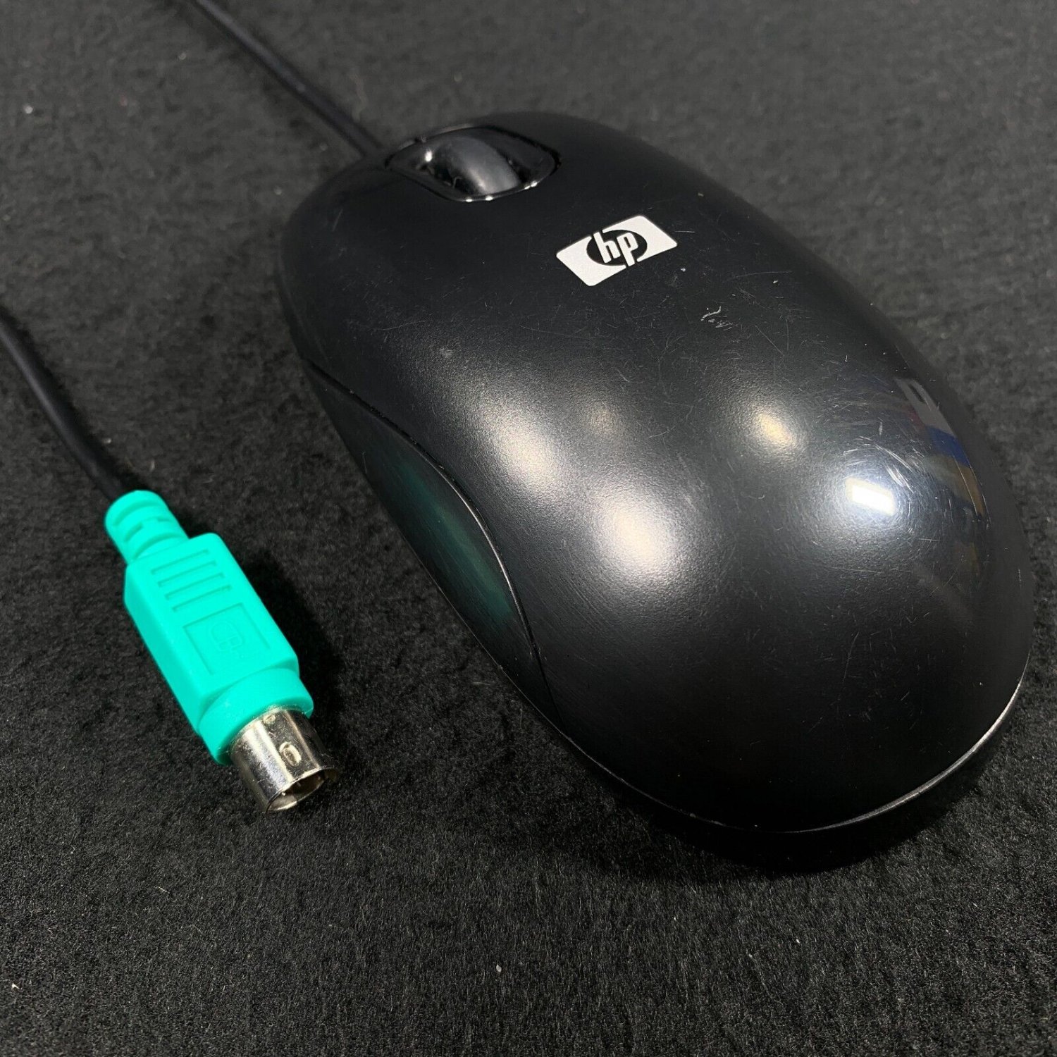 HP Wired PS/2 Optical Mouse M60PB Cleaned Tested Working