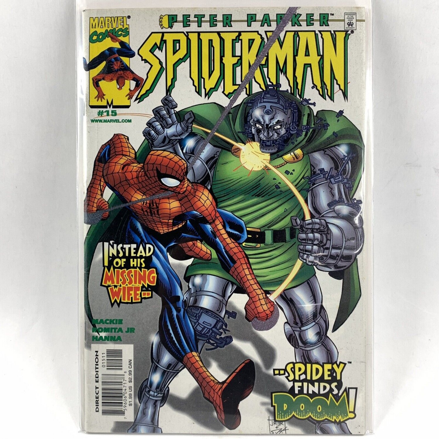 Marvel Comics Peter Parker Spiderman Issue 15 Doctor Doom Spidey Romita Jr
